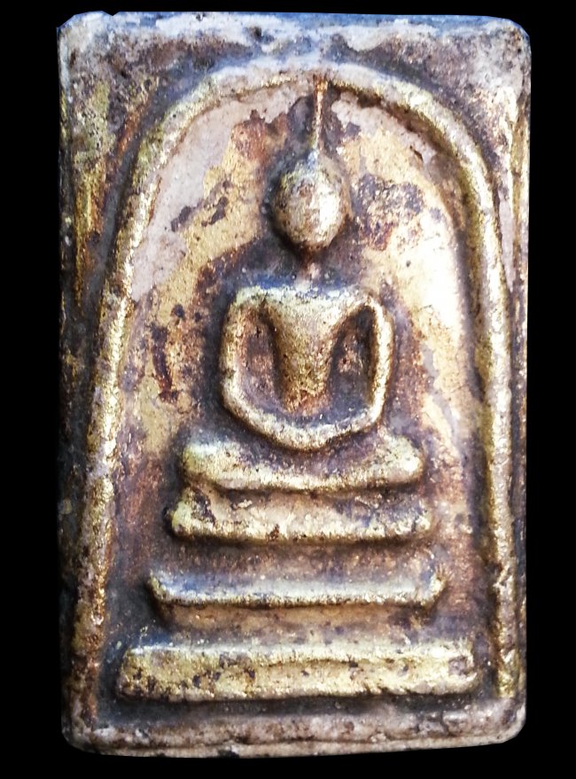 พระสมเด็จวัดระฆังพิมพ์ใหญ่ องค์ลงรักปิดทอง.(Phra-Somdej of Wat Rakang Temple)